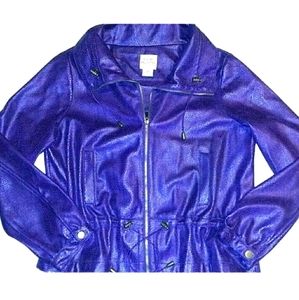 RUBY RD Vegan Snakeskin Leather Moto Holiday TRAVEL Purple Teams LSU LA Lakers